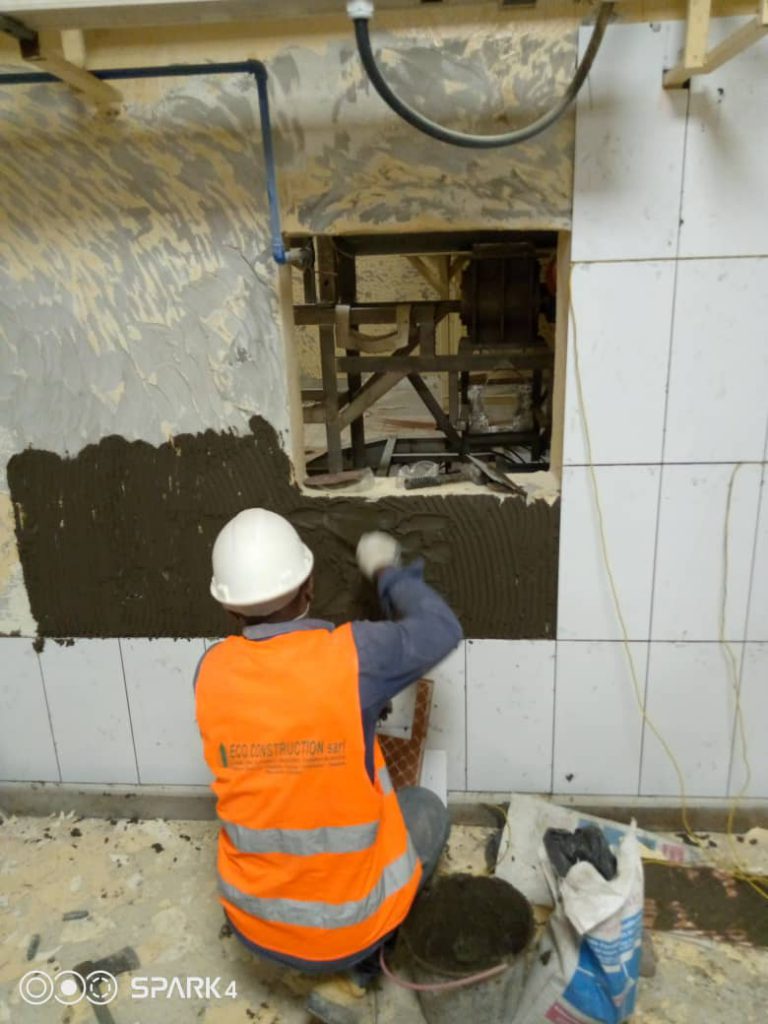 Travaux de carrelage